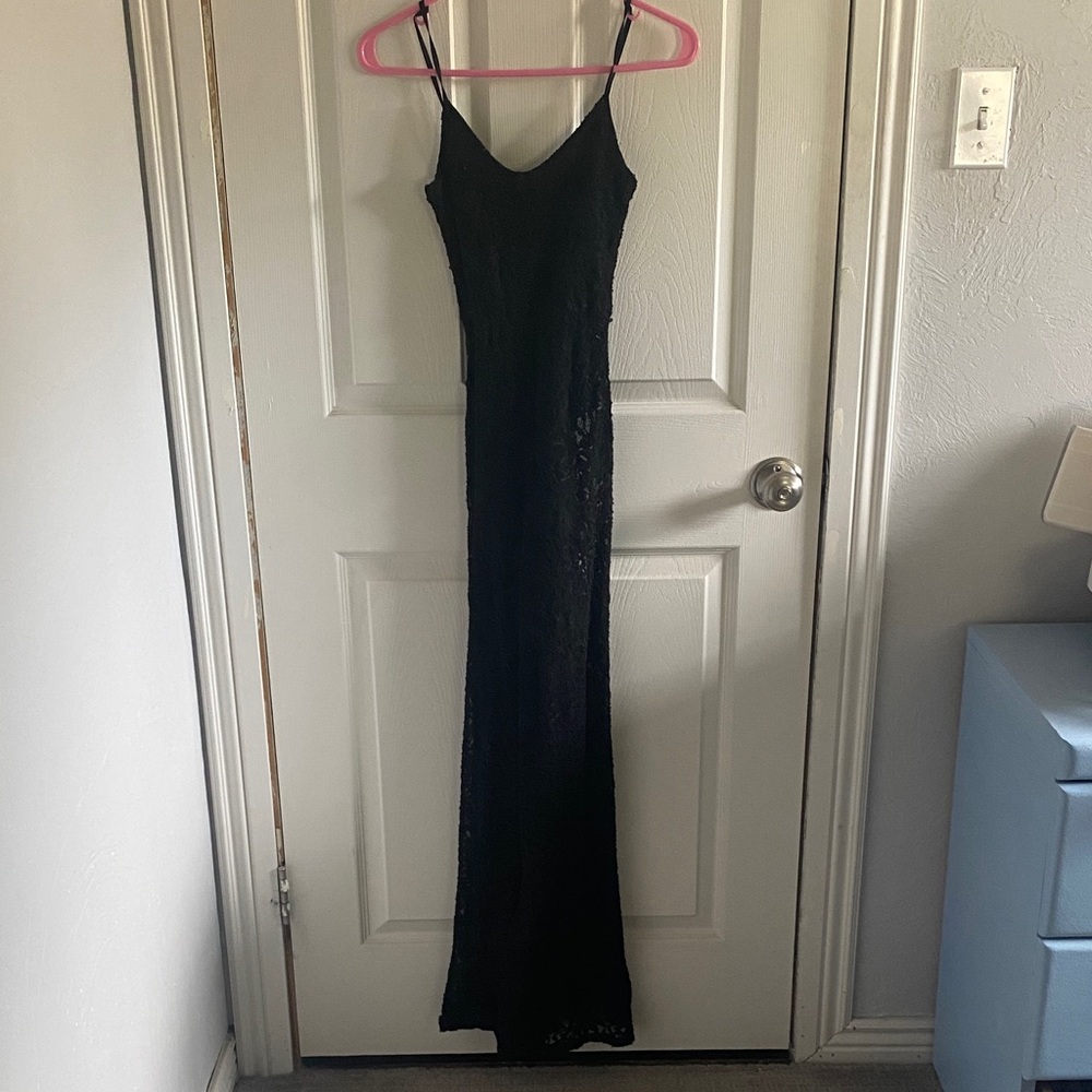 Rue21 Black Lace Maxi Dress